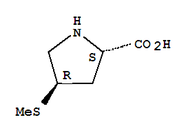 反式-(9ci)-4-(甲基硫代)-L-脯氨酸結(jié)構(gòu)式_83624-61-7結(jié)構(gòu)式