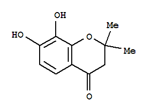 (9ci)-2,3-二氫-7,8-二羥基-2,2-二甲基-4H-1-苯并吡喃-4-酮結構式_83923-88-0結構式