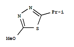 1,3,4-Thiadiazole, 2-methoxy-5-(1-methylethyl)-Structure,84353-03-7Structure 1,3,4-Thiadiazole, 2-methoxy-5-(1-methylethyl)- Structure,84353-03-7Structure