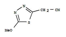 1,3,4-Thiadiazole-2-acetonitrile, 5-methoxy-Structure,84389-19-5Structure 1,3,4-Thiadiazole-2-acetonitrile, 5-methoxy- Structure,84389-19-5Structure
