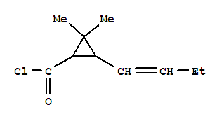 (9ci)-3-(1-丁烯)-2,2-二甲基-環(huán)丙烷羰酰氯結(jié)構(gòu)式_84393-66-8結(jié)構(gòu)式