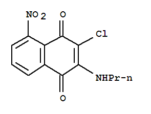 1,4-Naphthalenedione,3-chloro-5-nitro-2-(propylamino)-Structure,848731-38-4Structure 1,4-Naphthalenedione,3-chloro-5-nitro-2-(propylamino)- Structure,848731-38-4Structure