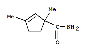 (9ci)-1,3-二甲基-2-環(huán)戊烯-1-羧酰胺結(jié)構(gòu)式_84884-06-0結(jié)構(gòu)式