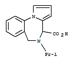 5-異丙基-5,6-二氫-4H-吡咯并[1,2-A][1,4]苯并二氮雜卓-4-羧酸結(jié)構(gòu)式_849924-95-4結(jié)構(gòu)式