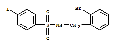 N-(2-bromo-benzyl)-4-iodo-benzenesulfonamideStructure,850349-14-3Structure N-(2-bromo-benzyl)-4-iodo-benzenesulfonamide Structure,850349-14-3Structure