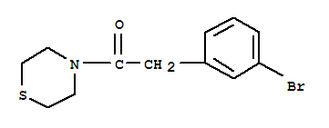 2-(3-Bromo-phenyl)-1-thiomorpholin-4-yl-ethanoneStructure,850349-34-7Structure 2-(3-Bromo-phenyl)-1-thiomorpholin-4-yl-ethanone Structure,850349-34-7Structure