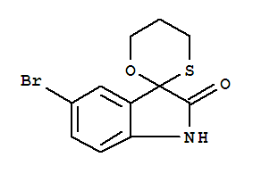 5-Bromo-3,3-(propyleneoxothio)-1,3-dihydro-indole-2-oneStructure,850349-46-1Structure 5-Bromo-3,3-(propyleneoxothio)-1,3-dihydro-indole-2-one Structure,850349-46-1Structure