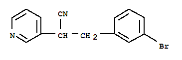 3-(3-Bromo-phenyl)-2-pyridin-3-yl-propionitrileStructure,850349-66-5Structure 3-(3-Bromo-phenyl)-2-pyridin-3-yl-propionitrile Structure,850349-66-5Structure