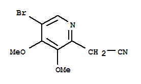 (5-Bromo-3,4-dimethoxy-pyridin-2-yl)-acetonitrileStructure,850349-70-1Structure (5-Bromo-3,4-dimethoxy-pyridin-2-yl)-acetonitrile Structure,850349-70-1Structure