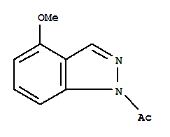 (9ci)-1-乙?；?4-甲氧基-1H-吲唑結(jié)構(gòu)式_850363-63-2結(jié)構(gòu)式