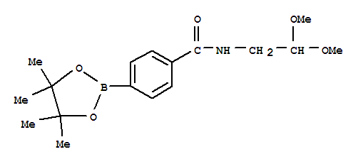 N-(2,2-二甲氧基乙基)-4-(4,4,5,5-四甲基-[1,3,2]二噁硼烷-2-基)-苯甲酰胺結構式_850411-06-2結構式