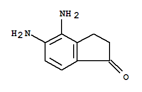 4,5-二氨基-2,3-二氫-1H-茚-1-酮結(jié)構(gòu)式_851107-86-3結(jié)構(gòu)式