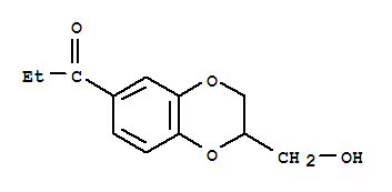 (3CI)-1-[2-(羥基甲基)-1,4-苯并二噁烷-6-基]-1-丙酮結(jié)構(gòu)式_856081-50-0結(jié)構(gòu)式