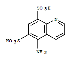 5-氨基-6,8-喹啉二磺酸結(jié)構式_856086-65-2結(jié)構式