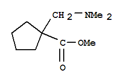 (9ci)-1-[(二甲基氨基)甲基]-環(huán)戊烷羧酸甲酯結構式_85636-64-2結構式