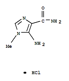4-Imidazolecarboxamide,5-amino-1-methyl-,hydrochloride(5ci)Structure,858221-77-9Structure 4-Imidazolecarboxamide,5-amino-1-methyl-,hydrochloride(5ci) Structure,858221-77-9Structure