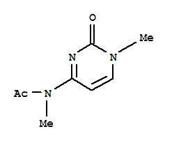 (5ci)-n-乙酰基-n,1-二甲基-胞核嘧啶結(jié)構(gòu)式_859739-98-3結(jié)構(gòu)式
