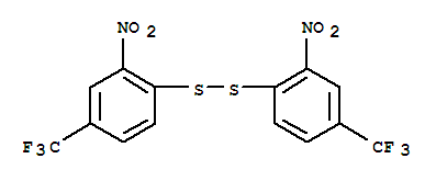 雙[2-硝基-4-(三氟甲基)苯基]二硫化物結(jié)構(gòu)式_860-39-9結(jié)構(gòu)式