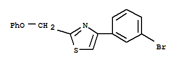 4-(3-Bromo-phenyl)-2-phenoxymethyl-thiazoleStructure,864685-49-4Structure 4-(3-Bromo-phenyl)-2-phenoxymethyl-thiazole Structure,864685-49-4Structure