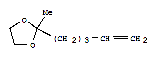 (9ci)-2-甲基-2-(4-戊烯基)-1,3-二氧戊環(huán)結(jié)構(gòu)式_86646-44-8結(jié)構(gòu)式