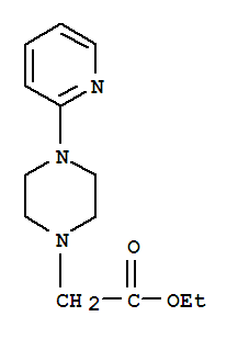 1-Piperazineacetic acid, 4-(2-pyridinyl)-, ethyl esterStructure,86873-47-4Structure 1-Piperazineacetic acid, 4-(2-pyridinyl)-, ethyl ester Structure,86873-47-4Structure