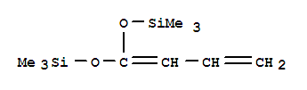 1,1-Bis(trimethylsilyloxy)-1,3-butadieneStructure,87121-06-0Structure 1,1-Bis(trimethylsilyloxy)-1,3-butadiene Structure,87121-06-0Structure