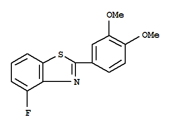 2-(3,4-Dimethoxy-phenyl)-4-fluoro-benzothiazoleStructure,872726-54-0Structure 2-(3,4-Dimethoxy-phenyl)-4-fluoro-benzothiazole Structure,872726-54-0Structure