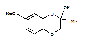 1,4-Benzodioxin-2-ol,2,3-dihydro-7-methoxy-2-methyl-Structure,881027-29-8Structure 1,4-Benzodioxin-2-ol,2,3-dihydro-7-methoxy-2-methyl- Structure,881027-29-8Structure
