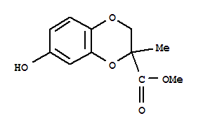 1,4-Benzodioxin-2-carboxylic acid,2,3-dihydro-7-hydroxy-2-methyl-,methyl esterStructure,881027-32-3Structure 1,4-Benzodioxin-2-carboxylic acid,2,3-dihydro-7-hydroxy-2-methyl-,methyl ester Structure,881027-32-3Structure