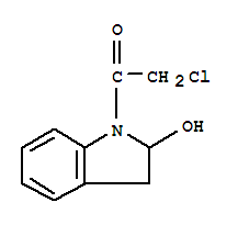 (9ci)-1-(氯乙?；?-2,3-二氫-1H-吲哚-2-醇結(jié)構(gòu)式_88150-27-0結(jié)構(gòu)式