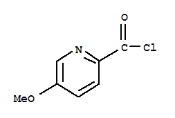 (9ci)-5-甲氧基-2-吡啶羰酰氯結(jié)構(gòu)式_88166-64-7結(jié)構(gòu)式