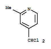 (9CI)-4-(二氯甲基)-2-甲基-吡啶結(jié)構(gòu)式_88237-08-5結(jié)構(gòu)式