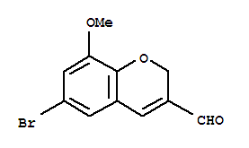6-Bromo-8-methoxy-2h-1-benzopyran-3-carboxaldehydeStructure,885271-15-8Structure 6-Bromo-8-methoxy-2h-1-benzopyran-3-carboxaldehyde Structure,885271-15-8Structure
