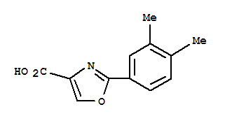 2-(3,4-Dimethyl-phenyl)-oxazole-4-carboxylic acidStructure,885273-82-5Structure 2-(3,4-Dimethyl-phenyl)-oxazole-4-carboxylic acid Structure,885273-82-5Structure