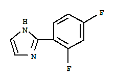 2-(2,4-二氟苯基)-1H-咪唑結(jié)構(gòu)式_885278-05-7結(jié)構(gòu)式