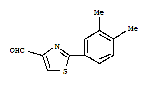2-(3,4-Dimethyl-phenyl)-thiazole-4-carbaldehydeStructure,885279-05-0Structure 2-(3,4-Dimethyl-phenyl)-thiazole-4-carbaldehyde Structure,885279-05-0Structure