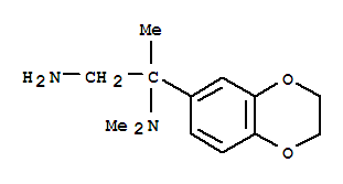2-(2,3-二氫-1,4-苯并二噁英-6-基)-n2,n2-二甲基-1,2-丙二胺結構式_891354-70-4結構式