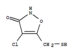 (9ci)-4-氯-5-(疏基甲基)-3(2H)-異噁唑酮結(jié)構(gòu)式_89660-91-3結(jié)構(gòu)式