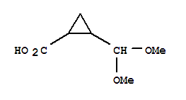 (9ci)-2-(二甲氧基甲基)-環(huán)丙烷羧酸結(jié)構(gòu)式_89709-86-4結(jié)構(gòu)式