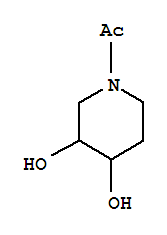 (7ci)-1-乙?；?3,4-哌啶二醇結(jié)構(gòu)式_89895-83-0結(jié)構(gòu)式