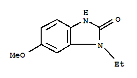(9ci)-1-乙基-1,3-二氫-6-甲氧基-2H-苯并咪唑-2-酮結構式_89930-91-6結構式