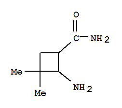 (7ci)-2-氨基-3,3-二甲基-環(huán)丁烷羧酰胺結(jié)構(gòu)式_89940-78-3結(jié)構(gòu)式