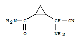 (9ci)-2-(氨基氰基甲基)-環(huán)丙烷羧酰胺結(jié)構(gòu)式_90035-39-5結(jié)構(gòu)式