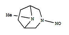 (7ci)-8-甲基-3-亞硝基-3,8-二氮雜雙環(huán)[3.2.1]辛烷結(jié)構(gòu)式_90049-31-3結(jié)構(gòu)式