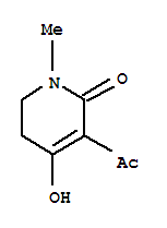(7ci)-3-乙酰基-5,6-二氫-4-羥基-1-甲基-2(1H)-吡啶酮結(jié)構(gòu)式_90087-45-9結(jié)構(gòu)式