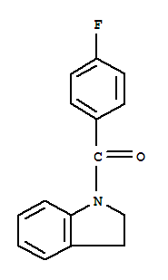 (2,3-Dihydroindol-1-yl)-(4-fluorophenyl)-methanoneStructure,90172-60-4Structure (2,3-Dihydroindol-1-yl)-(4-fluorophenyl)-methanone Structure,90172-60-4Structure