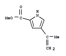 (9ci)-4-(1-甲基乙烯)-1H-吡咯-2-羧酸甲酯結構式_90433-90-2結構式