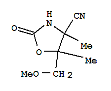 4-Oxazolidinecarbonitrile,5-(methoxymethyl)-4,5-dimethyl-2-oxo-(7ci)Structure,90434-75-6Structure 4-Oxazolidinecarbonitrile,5-(methoxymethyl)-4,5-dimethyl-2-oxo-(7ci) Structure,90434-75-6Structure