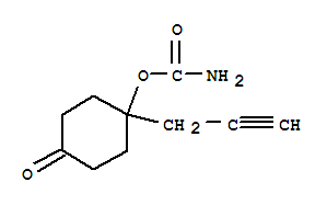 (9ci)-4-[(氨基羰基)氧基]-4-(2-丙炔)-環(huán)己酮結(jié)構(gòu)式_90473-70-4結(jié)構(gòu)式