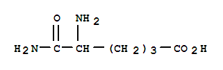 Hexanoic acid, 5,6-diamino-6-oxo-Structure,90485-83-9Structure Hexanoic acid, 5,6-diamino-6-oxo- Structure,90485-83-9Structure